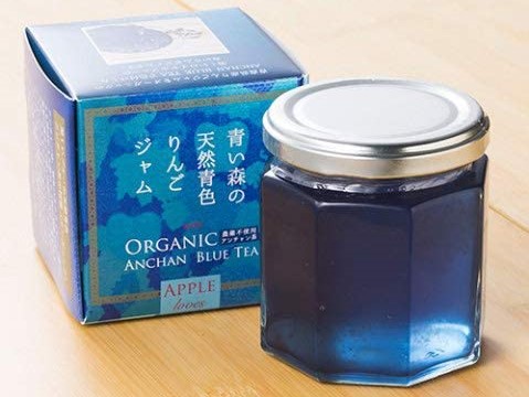 お土産図鑑 青い森の天然青色りんごジャム Anchan Blue Tea おみナビ